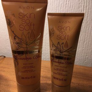 RARE SET OF Avon SSS Luxurious Bliss Body Wash & Hand Souffle